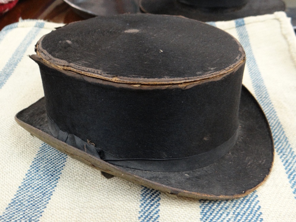 WELSH HIS & HER HATS the ladies in familiar traditional tall form with black fur, - Image 11 of 15