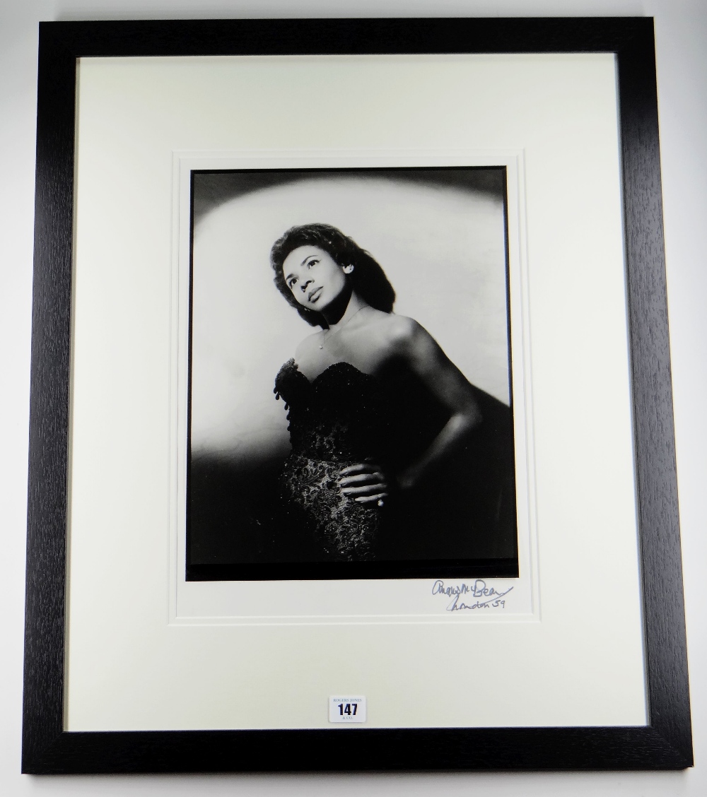 ANGUS McBEAN large black and white Silver Gelatin studio photograph - of Shirley Bassey, by the - Image 2 of 5