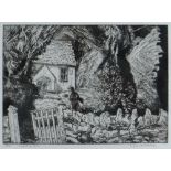 EDGAR HOLLOWAY limited edition (24/50) etching - titled in pencil 'Caepl-y-Ffin', signed, 20 x 27cms