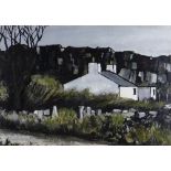 WILF ROBERTS limited edition (8/10) colour print - Ynys Mon farmstead, title to margin 'Ty
