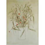 IOLA SPAFFORD limited edition (21/75) colour etching - pencil title to margin 'Barley and