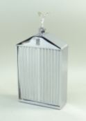 BOXED 'ROLLS-ROYCE' RADIATOR DECANTER BY RUDDSPEED, 1960s, chromed with shutters, enamel badge and