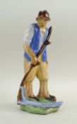 RARE DOULTON LAMBETH STONEWARE FIGURE OF 'THE REAPER', H68 by Leslie Harradine circ 1912,