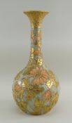 RARE WEDGWOOD 'GOLCONDA' WARE VASE, circa 1885, of globular bottle form with flared rim, the Queen's