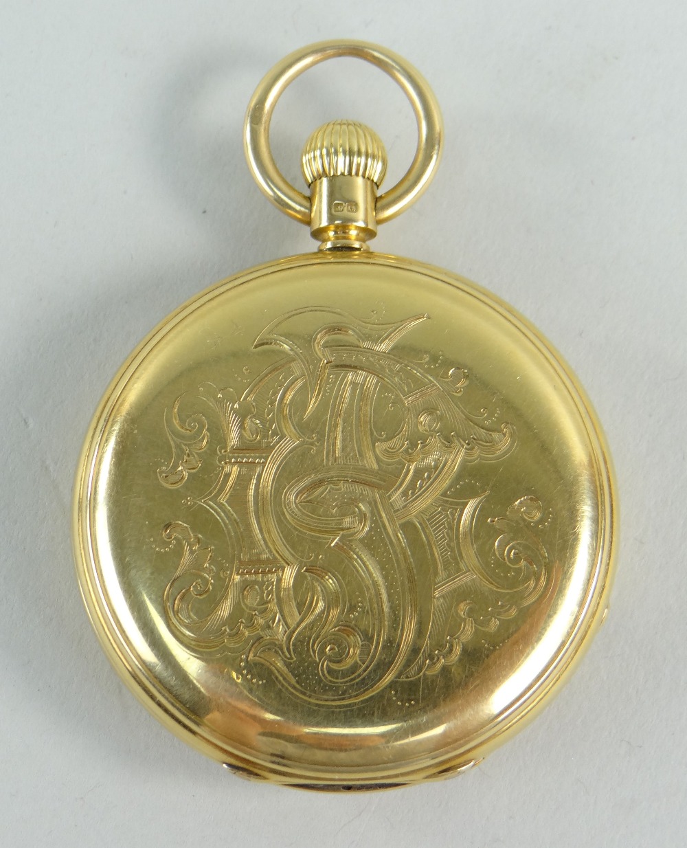 FINE VICTORIAN SHEFFIELD GOLDSMITHS CO. 18CT GOLD FULL HUNTER POCKET WATCH, by Victor Kullberg - Image 3 of 5