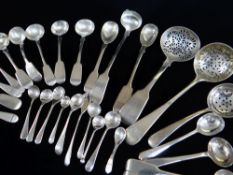 ASSORTED SILVER CONDIMENT SPOONS, tot. wt. approx. 11.5ozt