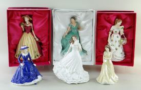 ASSORTED ROYAL DOULTON / ROYAL WORCESTER / ROYAL ALBERT FIGURINES, including:- HN5719 Andrea (boxed)