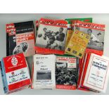 BOX OF RUGBY PUBLICATIONS & PROGRAMS including 1960s 'Rugger Sport' and 'Rugby World', International