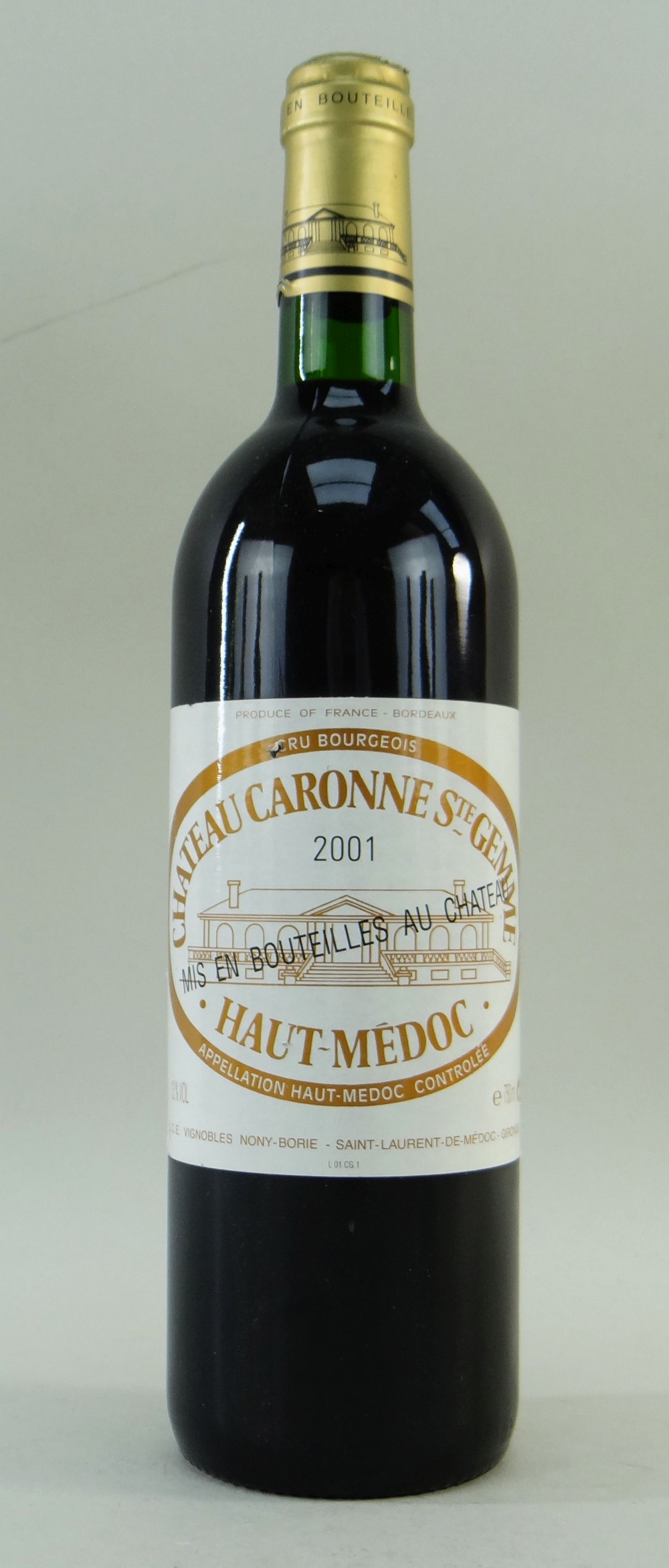NINE BOTTLES OF ASSORTED RED WINE to include 2001 Chateau Caronne St Gemme Cru Bourgeois Haut- - Image 4 of 11