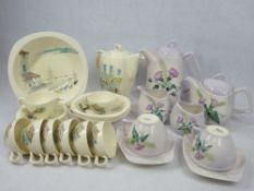 MID-WINTER COFFEE SET and a Carlton ware 'Tea for Two' service, 19 and 8 pieces respectively