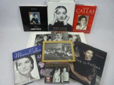 MARIA CALLAS OPERATIC & CLASSICAL MUSIC INTEREST - a quantity of books, music CDs and a framed