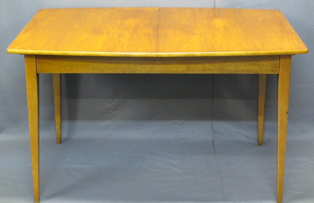 MID-CENTURY TEAK EXTENDING DINING TABLE by Sutcliffe of Todmorden - 77cms H, 127cms L, 90cms W