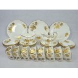 HAMMERSLEY & CO GOLDEN GLORY PART TEA SERVICE, 29 PIECES - reportedly used by the caterers at The