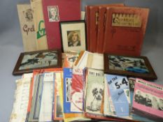 GRETA GARBO SCRAPBOOKS (3), Cambrian Minstrelsie music books (4) - Welsh songs, other sheet music