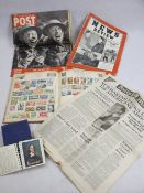 VINTAGE STAMP BOOK & CONTENTS & OTHER EPHEMERA including a 1951 Festival of Britain souvenir booklet