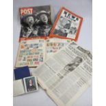 VINTAGE STAMP BOOK & CONTENTS & OTHER EPHEMERA including a 1951 Festival of Britain souvenir booklet