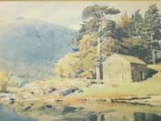 MIXED PICTURES & PRINTS (4) - W HEATON COOPER - 'Grasmere's Island Morning Sun', 17 x 24cms, TINA