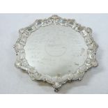 PRESENTATION SERVING TRAY - London 1918, maker Josiah Williams & Co (David Landsborough