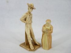 ROYAL WORCESTER FIGURINES (2) - to include 'The Yankee' Model No 836 from The Peoples of The World