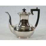 SHEFFIELD SILVER COFFEE POT - 1966, maker E P & Co, 19 ozt, 22.5cms H