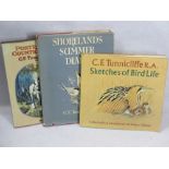 C F TUNNICLIFFE RA BOOKS to include Shorelands Summer Diary by C F Tunicliffe, published by