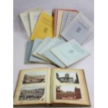 VINTAGE POSTCARD ALBUM & CONTENTS and 15 National Library of Wales Journals 1940s onwards, the album