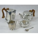 PICQUOT WARE - a four piece tea and coffee service