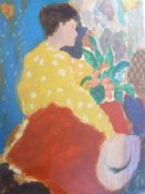 R FAIRCHILD trial proof screen print titled - 'Dejeuner', large format, impressionist style of a