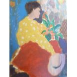 R FAIRCHILD trial proof screen print titled - 'Dejeuner', large format, impressionist style of a