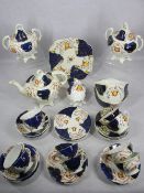 GAUDY WELSH TEAWARE, 40 PLUS PIECES - teapot and sucreries with covers