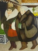 BERYL COOK signed limited edition print (274/300) titled - 'Bar and Barbara', 44.5 x 40cms with