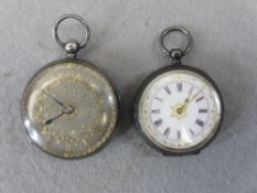 SILVER CASED POCKET WATCHES (2) including a gent's Victorian London 1863, having a silvered dial