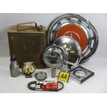 AUTOMOBILIA - mixed group of collectables including a Shellmex Motor Fuel can with screw on lid,