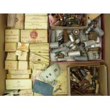 VINTAGE RADIO VALVES, Capacitors and other related spares, a good mainly boxed quantity including