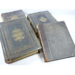 WELSH FAMILY BIBLES (4) - two having brass clasps