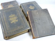 WELSH FAMILY BIBLES (4) - two having brass clasps