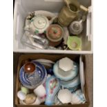 ASSORTED CHINA & POTTERY to include Melba teaware, stein, tobacco jar and a Charles Miege jug