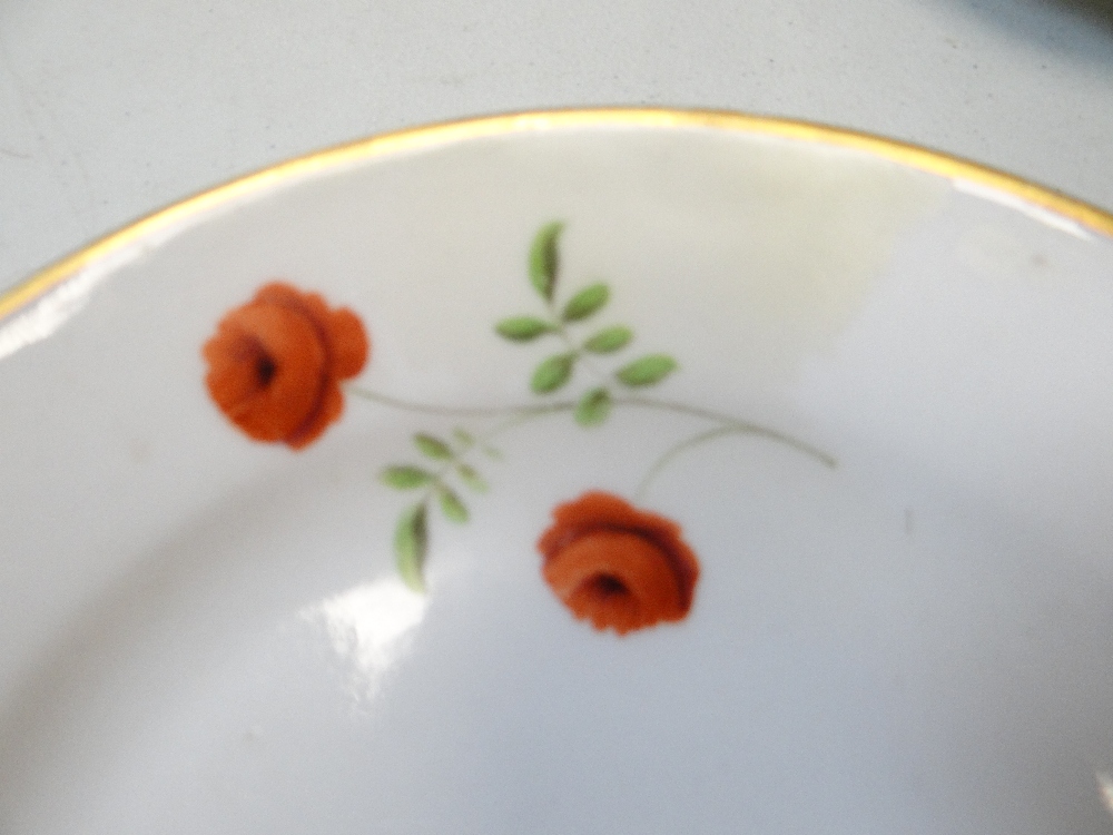 THREE ITEMS OF SWANSEA PORCELAIN (A/F) comprising oval dish decorated in enamels with chained - Image 4 of 20