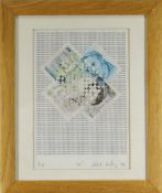 ROBERT HARDING limited edition (3/10) digital graphic art - with £5 banknotes and repeat pound