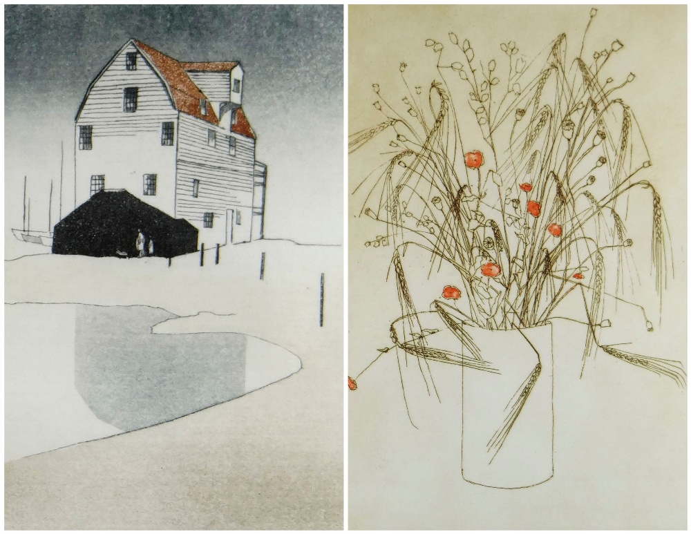 IOLA SPAFFORD two limited edition (37/100) & (21/75) colour etchings - title in pencil to margin '