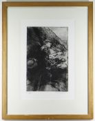 DAVID CARPANINI limited edition (5/40) etching - Kyffin II, signed, titled and numbered in