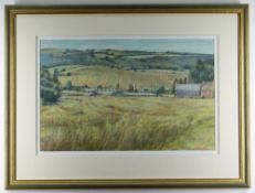 GLYN GRIFFITHS pencil and watercolour - landscape, entitled verso on Albany Gallery label, 'High