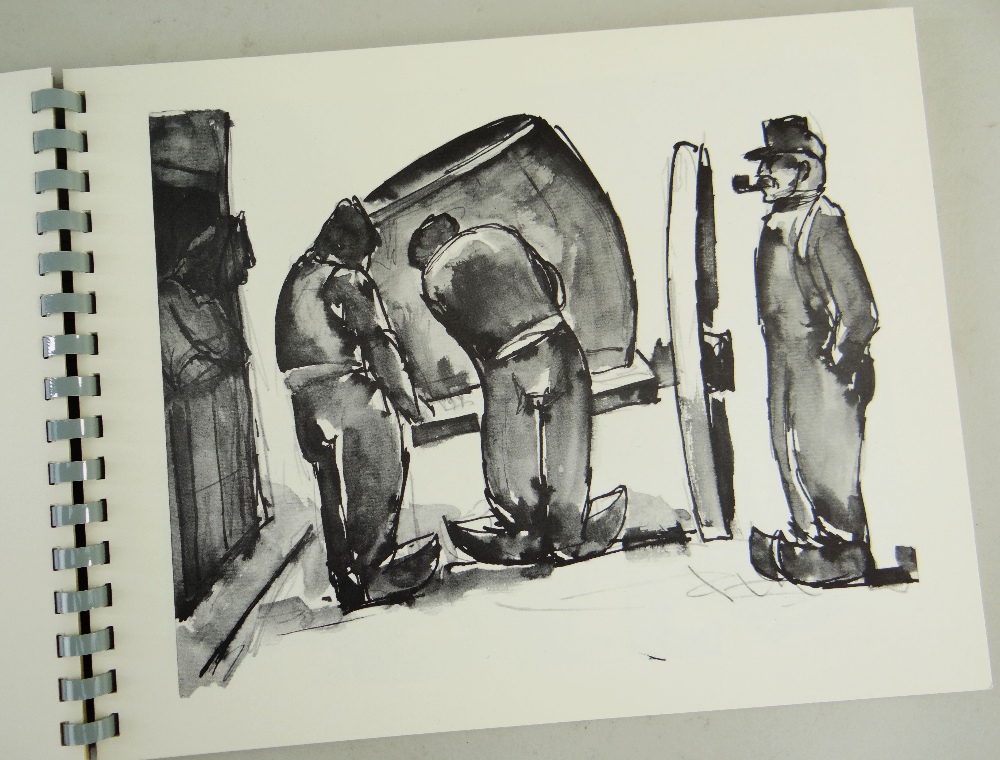 JOSEF HERMAN OBE RA bound volume of 'Fifty Drawings from the Roland Collection', published and - Image 11 of 18