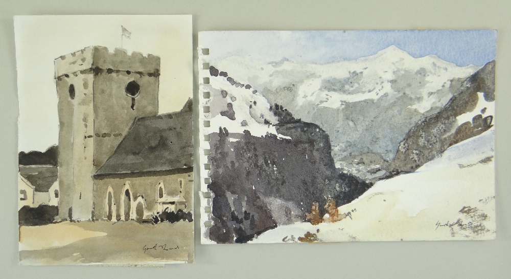 GARETH THOMAS watercolour on paper - collection of watercolour sketches from artist's sketchbook, - Image 4 of 12