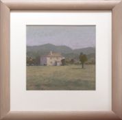 GARETH THOMAS pastel - entitled verso 'House in Tuscany', signed, 30 x 30cms