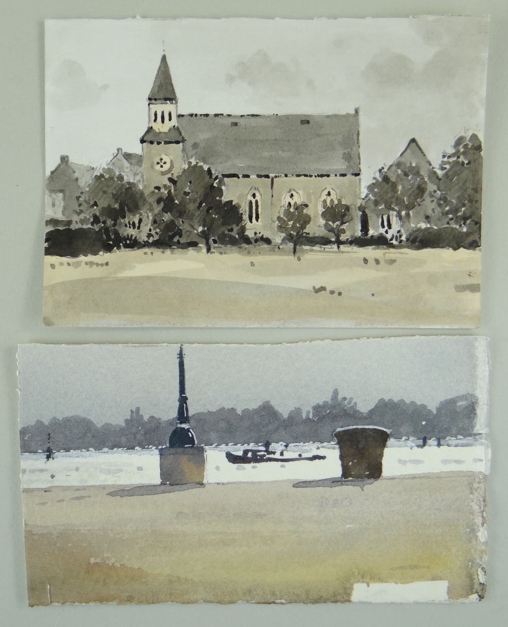 GARETH THOMAS watercolour on paper - collection of watercolour sketches from artist's sketchbook, - Image 5 of 12