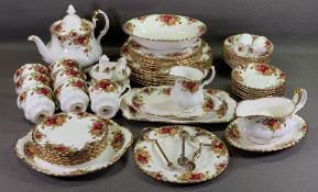 ROYAL ALBERT 'OLD COUNTRY ROSES' TEA & DINNERWARE, approximately fifty pieces