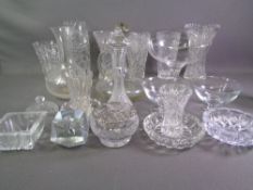 GLASSWARE - quality vases and assorted other