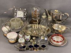 EPNS - an assortment including tea service, condiment sets ETC