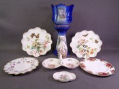 ROYAL CROWN DERBY 'Royal Annette' cabinet plate, Royal Albert 'Old Country Roses' and an